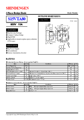 S15VTA80 Datasheet PDF Shindengen
