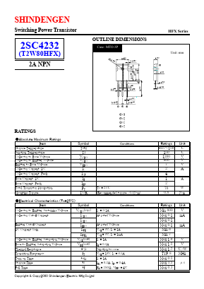 2SC4232 Datasheet PDF Shindengen