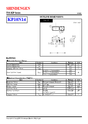 KP10N14 Datasheet PDF Shindengen