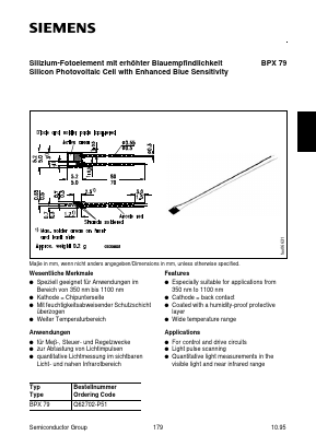 BPX79 Datasheet PDF Siemens AG