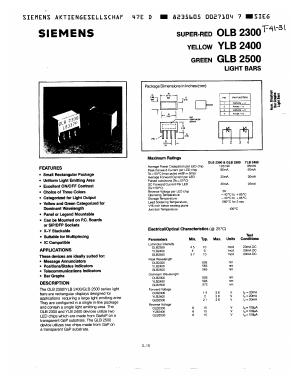 OLB2300 Datasheet PDF Siemens AG
