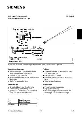 BPY64 Datasheet PDF Siemens AG