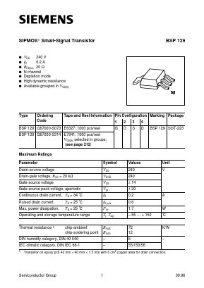 Q67000-S073 Datasheet PDF Siemens AG