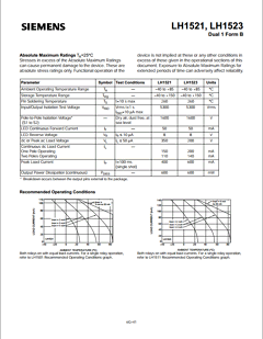LH1523 Datasheet PDF Siemens AG