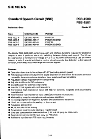 PSB4500 Datasheet PDF Siemens AG