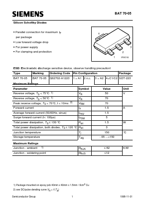 Q62702-A1223 Datasheet PDF Siemens AG