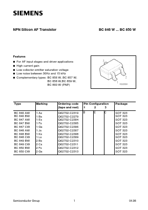 Q62702-C2309 Datasheet PDF Siemens AG