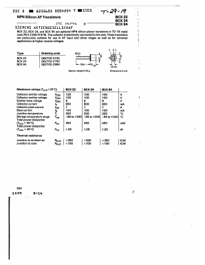 BCX22 Datasheet PDF Siemens AG