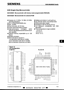 SAB8052 Datasheet PDF Siemens AG