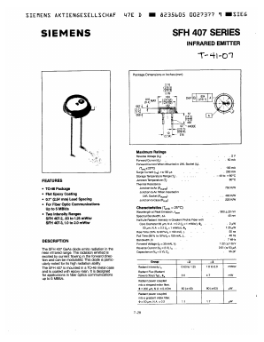 SFH407-3 Datasheet PDF Siemens AG