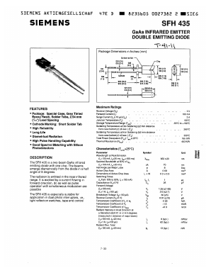 SFH435 Datasheet PDF Siemens AG