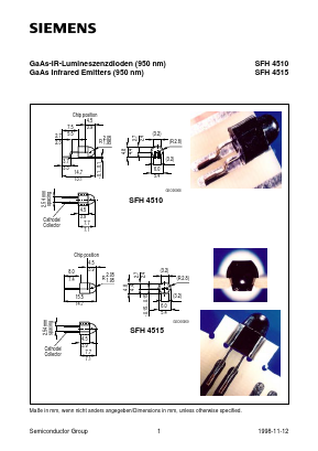 SFH4510 Datasheet PDF Siemens AG