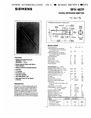 SFH487P-1 Datasheet PDF Siemens AG