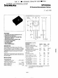 SFH505A Datasheet PDF Siemens AG