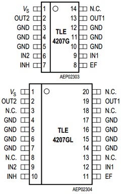 TLE4207GL Datasheet PDF Siemens AG