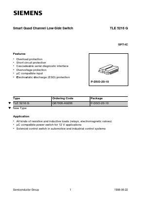 TLE5216G Datasheet PDF Siemens AG