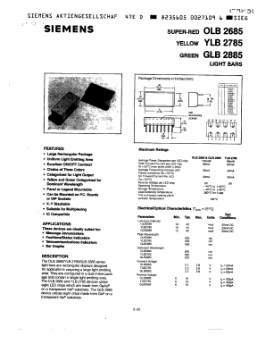 GLB2885 Datasheet PDF Siemens AG