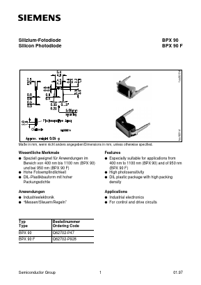 BPX90F Datasheet PDF Siemens AG