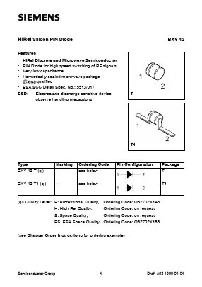 Q62702X168 Datasheet PDF Siemens AG