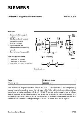 FP201L100 Datasheet PDF Siemens AG