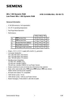 Q67100-Q2037 Datasheet PDF Siemens AG