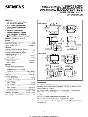 IL250 Datasheet PDF Siemens AG