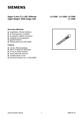 LA3386-Q Datasheet PDF Siemens AG