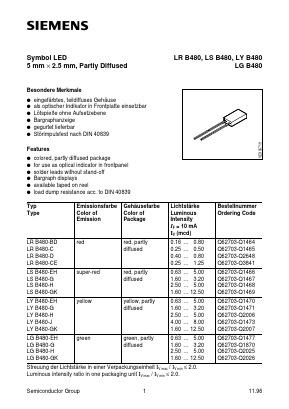 LGB480-GK Datasheet PDF Siemens AG