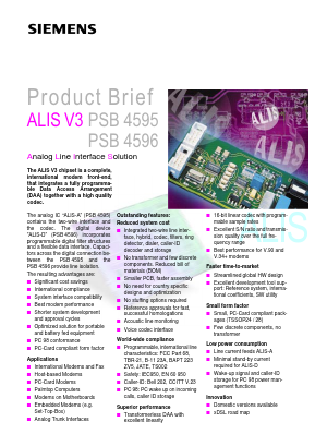 PSB4595 Datasheet PDF Siemens AG