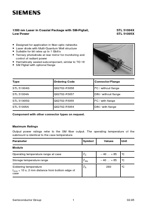 STL51005G Datasheet PDF Siemens AG