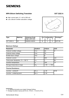 Q68000-A8330 Datasheet PDF Siemens AG