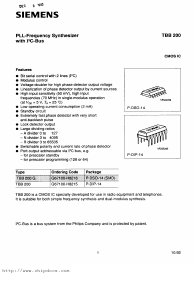 TBB200G Datasheet PDF Siemens AG