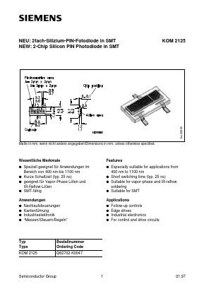 KOM2125 Datasheet PDF Siemens AG