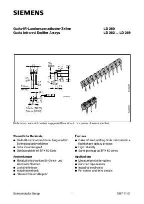 LD264 Datasheet PDF Siemens AG