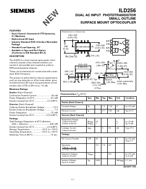 ILD256 Datasheet PDF Siemens AG