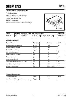 Q62702- Datasheet PDF Siemens AG