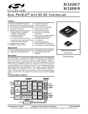 SI3227-X-FQ Datasheet PDF Silicon Laboratories