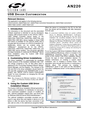 AN220 Datasheet PDF Silicon Laboratories
