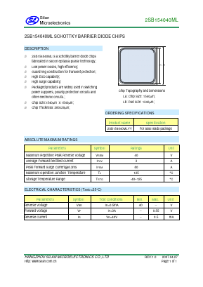 2SB154040ML Datasheet PDF Silan Microelectronics