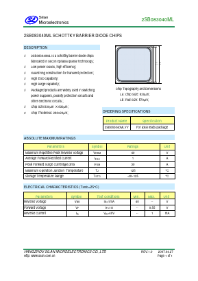 2SB083040ML Datasheet PDF Silan Microelectronics