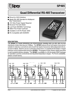 SP495CT Datasheet PDF Signal Processing Technologies