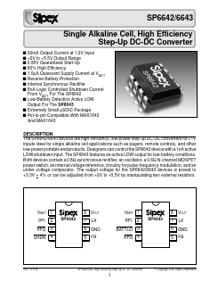 SP6642 Datasheet PDF Signal Processing Technologies