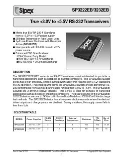 SP3222EBCT Datasheet PDF Signal Processing Technologies