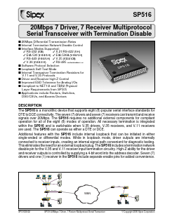 SP516 Datasheet PDF Signal Processing Technologies