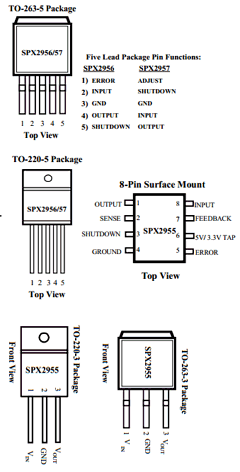 SPX2957U5 Datasheet PDF Signal Processing Technologies