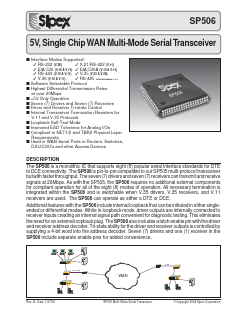SP507CB Datasheet PDF Signal Processing Technologies