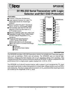 SP3203E Datasheet PDF Signal Processing Technologies