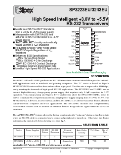 SP3243EUCT Datasheet PDF Signal Processing Technologies