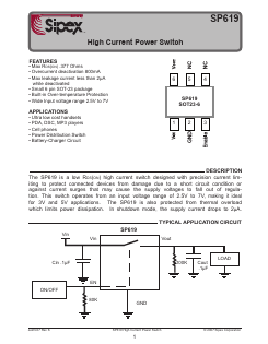 SP619 Datasheet PDF Signal Processing Technologies