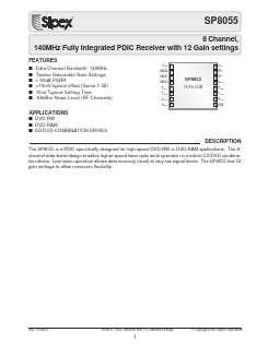 SP8055 Datasheet PDF Signal Processing Technologies
